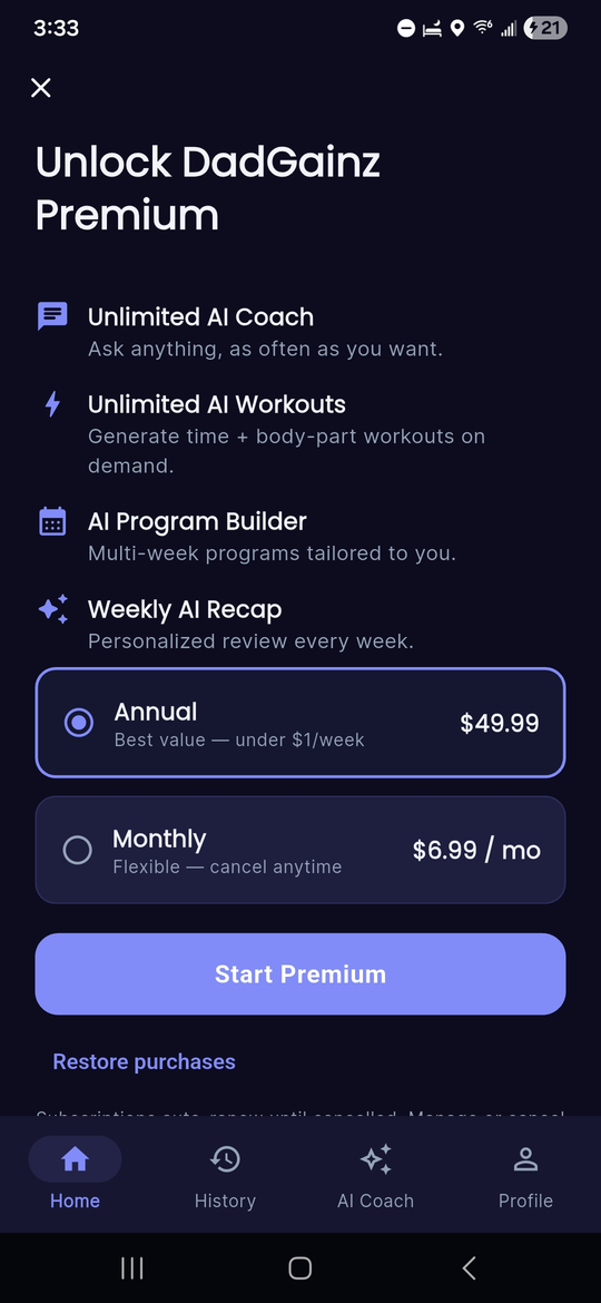 Progress tracking